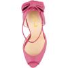 imageFSJ Women Stiletto High Heels Sandals Peep Toe Pumps Ankle Straps Bows Bridal Dress Party Shoes with Buckle Size 415 USHot Pink
