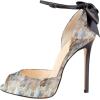 imageFSJ Women Stiletto High Heels Sandals Peep Toe Pumps Ankle Straps Bows Bridal Dress Party Shoes with Buckle Size 415 USMarble