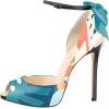 imageFSJ Women Stiletto High Heels Sandals Peep Toe Pumps Ankle Straps Bows Bridal Dress Party Shoes with Buckle Size 415 USMulticolor