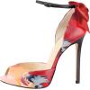 imageFSJ Women Stiletto High Heels Sandals Peep Toe Pumps Ankle Straps Bows Bridal Dress Party Shoes with Buckle Size 415 USRed Nude