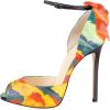 imageFSJ Women Stiletto High Heels Sandals Peep Toe Pumps Ankle Straps Bows Bridal Dress Party Shoes with Buckle Size 415 USWatercolor