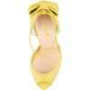 imageFSJ Women Stiletto High Heels Sandals Peep Toe Pumps Ankle Straps Bows Bridal Dress Party Shoes with Buckle Size 415 USYellow