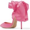imageFSJ Women Strappy Ankle Wrap Sandal Ribbon Laceup Stiletto High Heels Pointed Toe DOrsay Slingback Pump Shoe Size 415 USPink