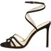imageFSJ Women Strappy Open Toe Stiletto High Heels Ankle Wrap Dress Sandals Cutout Prom Shoes Size 415 USBlack