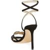 imageFSJ Women Strappy Open Toe Stiletto High Heels Ankle Wrap Dress Sandals Cutout Prom Shoes Size 415 USBlack