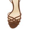 imageFSJ Women Strappy Open Toe Stiletto High Heels Ankle Wrap Dress Sandals Cutout Prom Shoes Size 415 USBrown