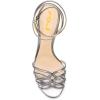 imageFSJ Women Strappy Open Toe Stiletto High Heels Ankle Wrap Dress Sandals Cutout Prom Shoes Size 415 USGrey