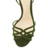 imageFSJ Women Strappy Open Toe Stiletto High Heels Ankle Wrap Dress Sandals Cutout Prom Shoes Size 415 USOlive Green