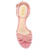 imageFSJ Women Strappy Open Toe Stiletto High Heels Ankle Wrap Dress Sandals Cutout Prom Shoes Size 415 USPink