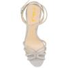 imageFSJ Women Strappy Open Toe Stiletto High Heels Ankle Wrap Dress Sandals Cutout Prom Shoes Size 415 USSilver