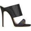 imageFSJ Women Versatile Open Toe High Heel Mules Backless Shoes Feminine Slingback Stiletto Slide Sandals Slip on Slipper Size 415 USBlack Patent