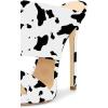 imageFSJ Women Versatile Open Toe High Heel Mules Backless Shoes Feminine Slingback Stiletto Slide Sandals Slip on Slipper Size 415 USCow