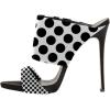 imageFSJ Women Versatile Open Toe High Heel Mules Backless Shoes Feminine Slingback Stiletto Slide Sandals Slip on Slipper Size 415 USDots