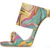 imageFSJ Women Versatile Open Toe High Heel Mules Backless Shoes Feminine Slingback Stiletto Slide Sandals Slip on Slipper Size 415 USDrift Sand