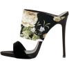 imageFSJ Women Versatile Open Toe High Heel Mules Backless Shoes Feminine Slingback Stiletto Slide Sandals Slip on Slipper Size 415 USFlowers