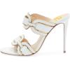 imageFSJ Women Versatile Open Toe High Heel Mules Backless Shoes Feminine Slingback Stiletto Slide Sandals Slip on Slipper Size 415 USIvory