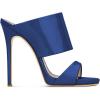 imageFSJ Women Versatile Open Toe High Heel Mules Backless Shoes Feminine Slingback Stiletto Slide Sandals Slip on Slipper Size 415 USNavy