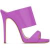 imageFSJ Women Versatile Open Toe High Heel Mules Backless Shoes Feminine Slingback Stiletto Slide Sandals Slip on Slipper Size 415 USOrchid