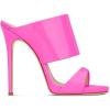 imageFSJ Women Versatile Open Toe High Heel Mules Backless Shoes Feminine Slingback Stiletto Slide Sandals Slip on Slipper Size 415 USPink