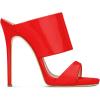 imageFSJ Women Versatile Open Toe High Heel Mules Backless Shoes Feminine Slingback Stiletto Slide Sandals Slip on Slipper Size 415 USRed