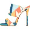 imageFSJ Women Versatile Open Toe High Heel Mules Backless Shoes Feminine Slingback Stiletto Slide Sandals Slip on Slipper Size 415 USSummer Beach