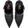 imageWomen Chic Gold Metal Chain Block High Heels Pumps Cross Strap Closed Open Toe Shoes Size 415 USBlack1
