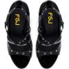 imageWomen Chic Gold Metal Chain Block High Heels Pumps Cross Strap Closed Open Toe Shoes Size 415 USBlack2