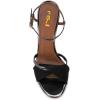 imageWomen Elegant Stiletto High Heels Ankle Strap Open Toe Sandals Prom Evening Dress Shoes Size 415 USBlack
