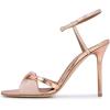 imageWomen Elegant Stiletto High Heels Ankle Strap Open Toe Sandals Prom Evening Dress Shoes Size 415 USRose Gold