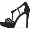 imageWomen Strappy Open Toe Platform High Heels Caged Dress Sandals Cutout Party Stiletto Pumps Size 415 USBlack