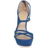 imageWomen Strappy Open Toe Platform High Heels Caged Dress Sandals Cutout Party Stiletto Pumps Size 415 USBlue