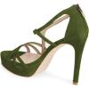 imageWomen Strappy Open Toe Platform High Heels Caged Dress Sandals Cutout Party Stiletto Pumps Size 415 USOlive