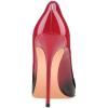 imageFSJ Women Fashion High Heel Pump Stilettos Pointy Toe Evening Party Dress Print Shoes Size 415 USBlackred