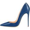 imageFSJ Women Fashion High Heel Pump Stilettos Pointy Toe Evening Party Dress Print Shoes Size 415 USBlue