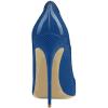 imageFSJ Women Fashion High Heel Pump Stilettos Pointy Toe Evening Party Dress Print Shoes Size 415 USBlue