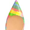 imageFSJ Women Fashion High Heel Pump Stilettos Pointy Toe Evening Party Dress Print Shoes Size 415 USRainbow