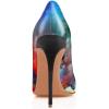 imageFSJ Women Fashion High Heel Pump Stilettos Pointy Toe Evening Party Dress Print Shoes Size 415 USSunset