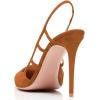 imageFSJ Women Pointy Toe Cutout Slip On Pumps Stilettos High Heel Slingback Gladiator Evening Office Lady Dress Shoes Size 415 USBrown