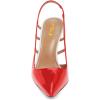 imageFSJ Women Pointy Toe Cutout Slip On Pumps Stilettos High Heel Slingback Gladiator Evening Office Lady Dress Shoes Size 415 USChili