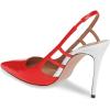 imageFSJ Women Pointy Toe Cutout Slip On Pumps Stilettos High Heel Slingback Gladiator Evening Office Lady Dress Shoes Size 415 USChili