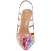 imageFSJ Women Pointy Toe Cutout Slip On Pumps Stilettos High Heel Slingback Gladiator Evening Office Lady Dress Shoes Size 415 USFloral