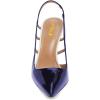 imageFSJ Women Pointy Toe Cutout Slip On Pumps Stilettos High Heel Slingback Gladiator Evening Office Lady Dress Shoes Size 415 USNavy