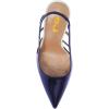 imageFSJ Women Pointy Toe Cutout Slip On Pumps Stilettos High Heel Slingback Gladiator Evening Office Lady Dress Shoes Size 415 USNavy