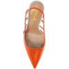 imageFSJ Women Pointy Toe Cutout Slip On Pumps Stilettos High Heel Slingback Gladiator Evening Office Lady Dress Shoes Size 415 USOrange