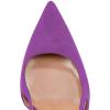imageFSJ Women Pointy Toe Cutout Slip On Pumps Stilettos High Heel Slingback Gladiator Evening Office Lady Dress Shoes Size 415 USPurple