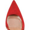 imageFSJ Women Pointy Toe Cutout Slip On Pumps Stilettos High Heel Slingback Gladiator Evening Office Lady Dress Shoes Size 415 USRed