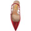 imageFSJ Women Pointy Toe Cutout Slip On Pumps Stilettos High Heel Slingback Gladiator Evening Office Lady Dress Shoes Size 415 USWine Red