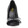 imageFSJ Women Pumps Comfort Bows Clear High Stiletto Crystal Heels Closed Point Toe Slip On Fancy Dance Party Shoes Size 415 M USBlack