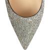 imageFSJ Women Rhinestone Cone Low Heel Mules Closed Pointed Toe One Strap Sandals Slip On Backless Bridal Party Dress Shoes Size 415 USGlitter