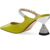 imageFSJ Women Rhinestone Cone Low Heel Mules Closed Pointed Toe One Strap Sandals Slip On Backless Bridal Party Dress Shoes Size 415 USKelly